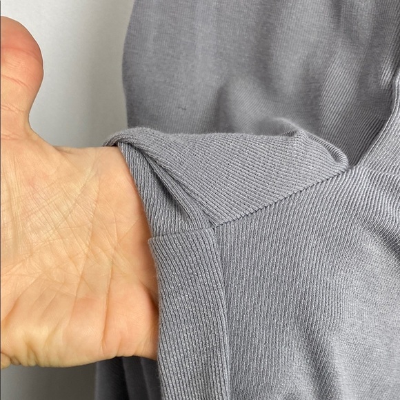 PRIV NWT Relaxed Wide Leg Pant Cropped Top Lounge Set - Grey Lavender - Size XS - Picture 11 of 16